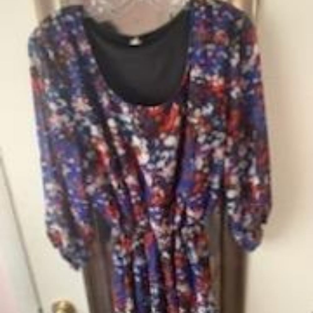 Blue and Orange Dress Size 1X